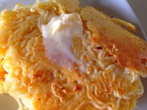 牛乳なし！余ったそうめんでホットケーキ